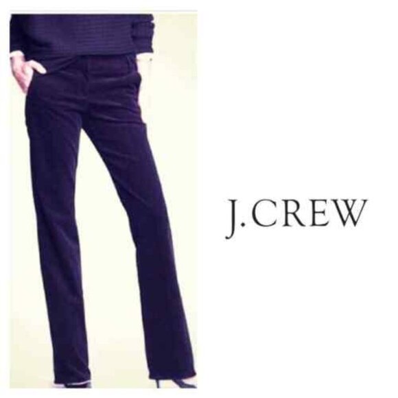 J Crew Favourite  Fit Purple Corduroy Pants size 00S - Picture 1 of 8